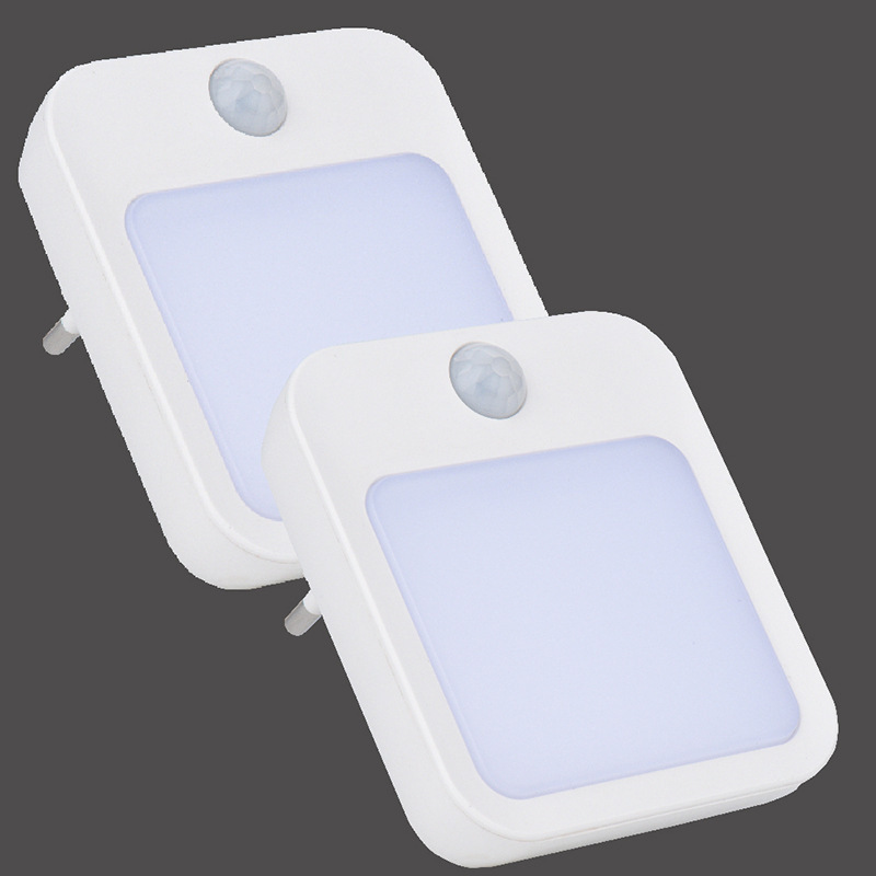 Smart Night Light with Motion Sensor, Plug-In Type, Warm White Led Light, Infinitely Adjustable Brightness, Cross-Border