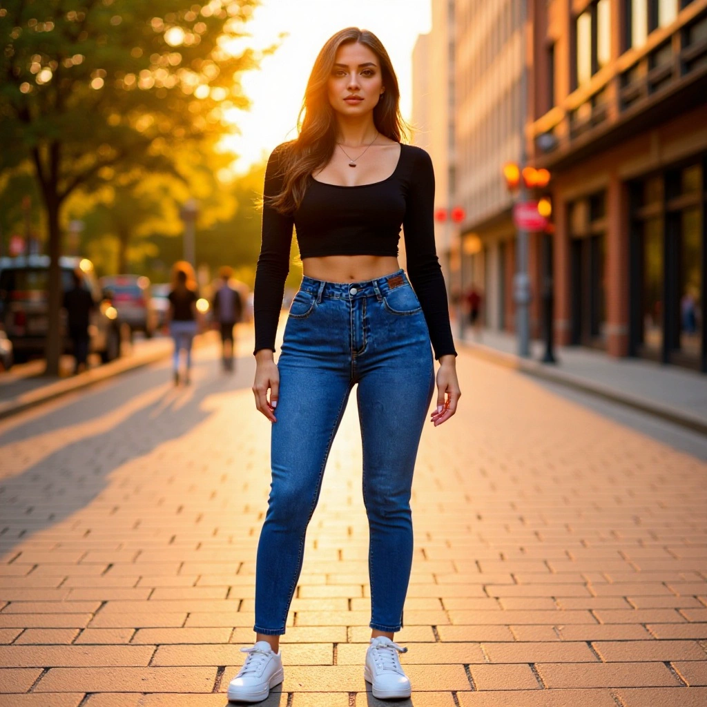 Amazon Взрывная женская одежда Jeans европейские и американские бедра тонкая высокая талия маленькие брюки для ног трансграничные дамы Dazy быстрая мода