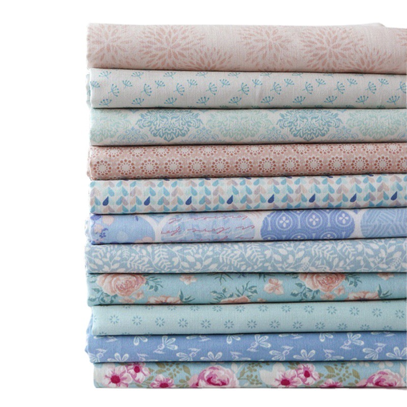 Jinhao tela de bordado material DIY tela de tela de tela de algodón para el hogar tela floral prenda impresión de tela