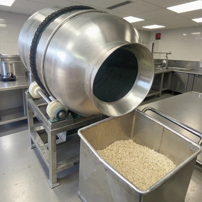 正转翻转食品辣肉拌料机 鱼干滚筒搅拌器 麻辣豆腐丝入味混合桶