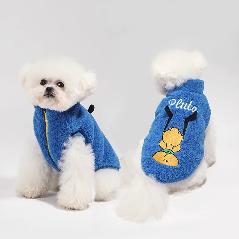 Disney Mickey Back Series Ropa de algodón Corgi Bear Teddy VIP Ropa de abrigo para perros pequeños Ropa de otoño e invierno para mascotas