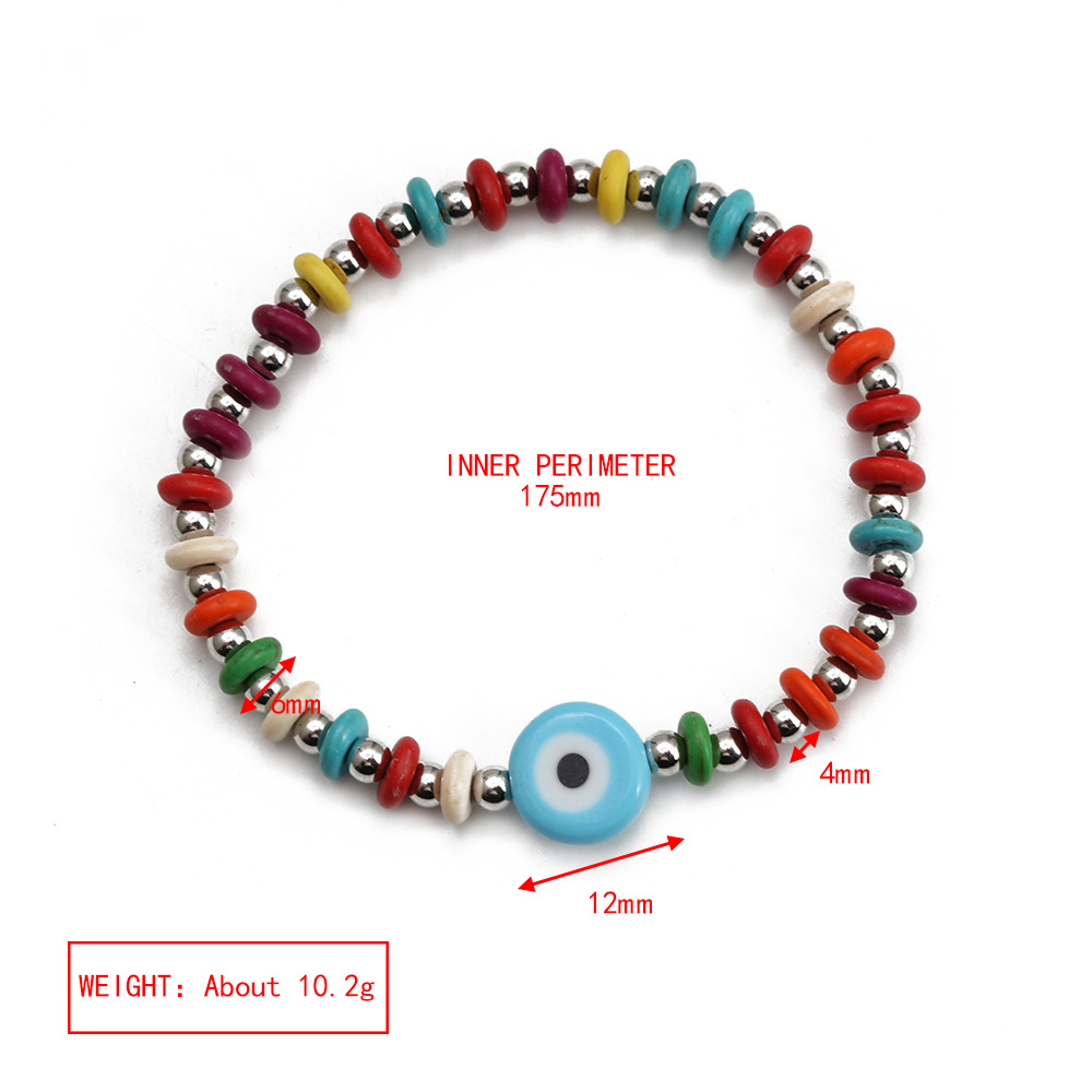 Simple Style Eye Copper Beaded Bracelets 1 Piece