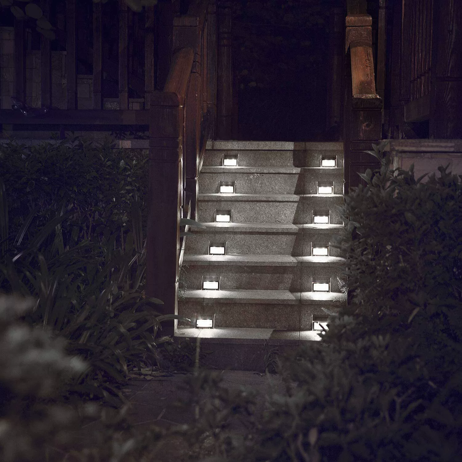 LED настенный светильник путешествия с солнечной батареей, нержавеющая сталь для лестницы, беседки, забора, (クロスボーダー)