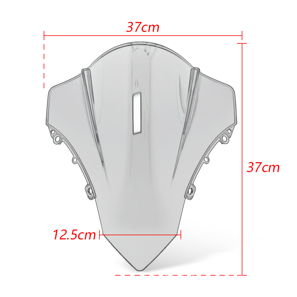 Compatible with ZONTES 703RR, modified elevated racing front windshield, ZT 730 rr thickened windscreen