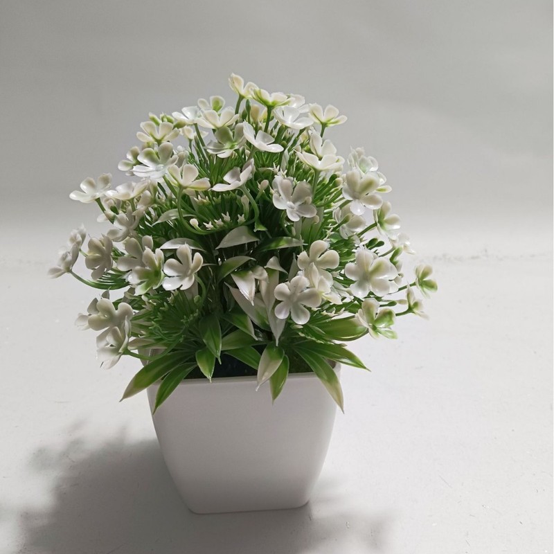 Amazon シミュレーション小さな鉢植え装飾品ホームユーカリローズリーリビングルームデスクトップ装飾造花プラスチック鉢植え|undefined