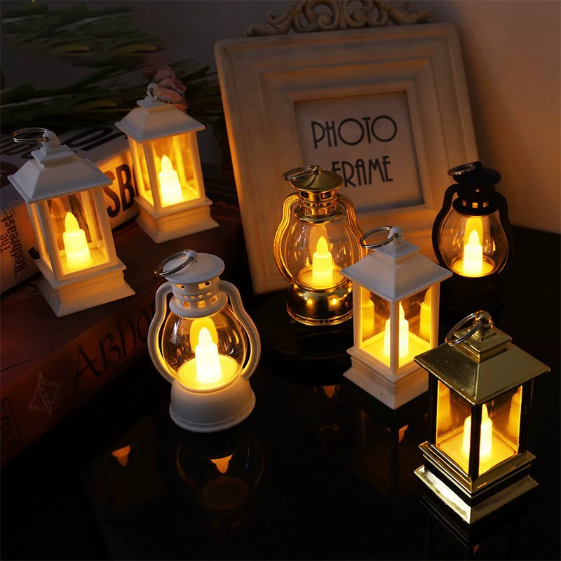 Трансграничный новый ретро маленький фонарь светодиодная электронная свеча маленькая масляная лампа креативная атмосфера декоративный подарок фонарь конь