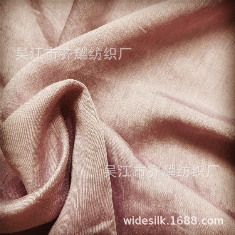 涤人棉斜纹人造棉微垂单丝人棉纱人棉混纺交织轻薄面料