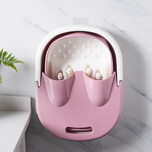  folding foot bath bucket plastic foot bath thickened foot bath bucket foot bath massage foot bath with cover