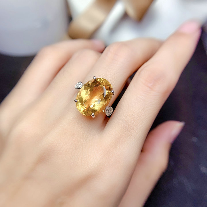 Fashion Oval Copper Plating Artificial Crystal Open Ring