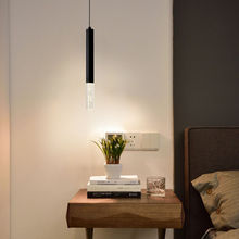 臥室床頭吊燈現代簡約2021新款客廳背景墻燈北歐樓梯吊線小吊燈