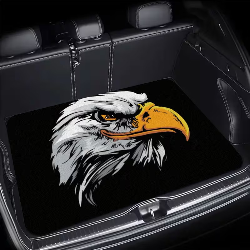 Cross-border Amazon TEMU best-selling car trunk mat, American-style animal-themed, all-season dustproof car floor mat