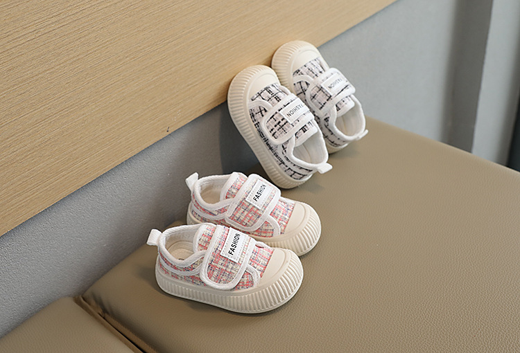 Biscotto da tavola per ragazze in tela primaverile e autunnale Suola morbida per bambini piccoli, Piccole scarpe da bambino profumate a vento, 1-4 anni_voghion.com