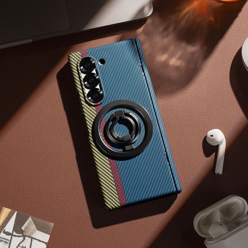 Samsung Z Fold7 携帯電話ケース、ケブラー磁気ホルダー、ワイヤレス充電ケースフィルム Fold6/5 保護カバーに適しています。|undefined