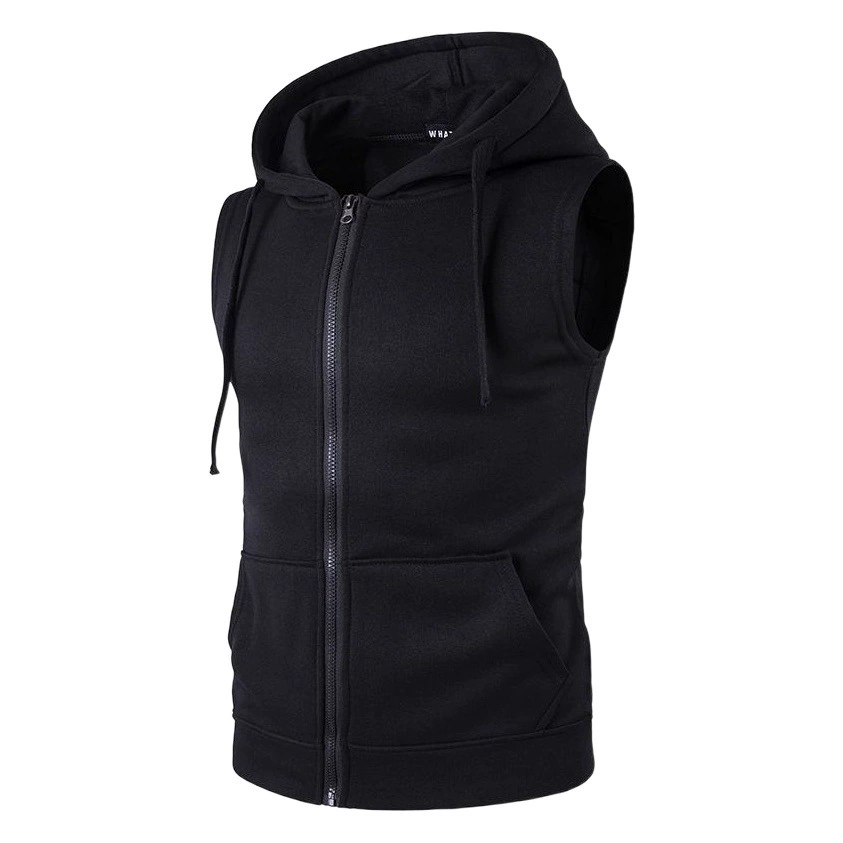 2019 Внешняя торговля Новый мужской свитер с капюшоном и карманом на молнии жилет пальто жилет с капюшоном M19