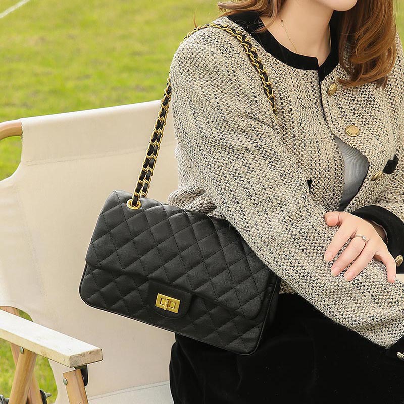 Caviar Lingge 2024 Neue trendige Umhängetasche mit großer Kapazität und Kette_voghion.com