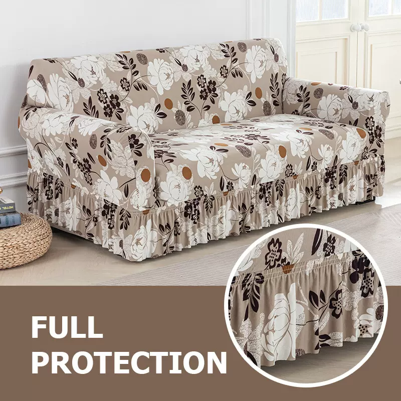 新款田园风牛奶丝沙发套罩2025新款四季全包万能套沙发坐垫笠盖布