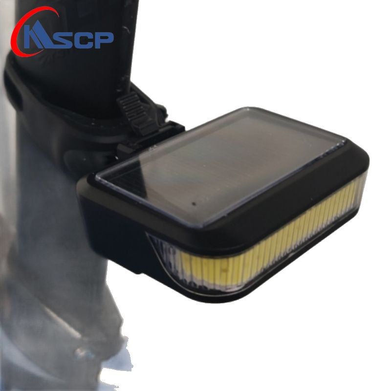 Luz trasera transfronteriza de carretera de montaña Luz trasera de carga solar de bicicleta Luz trasera de viaje nocturno Luz de aviso Equipo de viaje