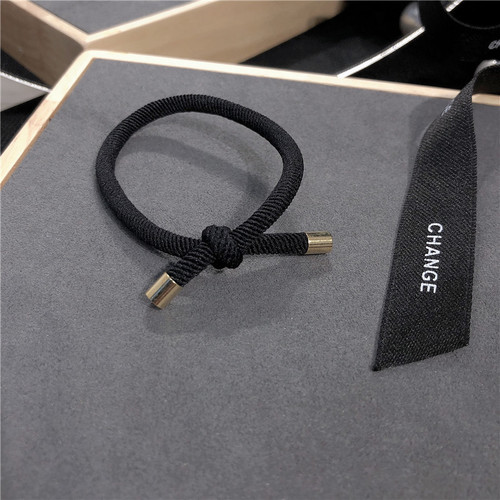 Korean Version Korean Personality Knot Metal Head Fresh Simple Rubber Band Hair Tie for Women Braiding Hair Accessory Wholesale