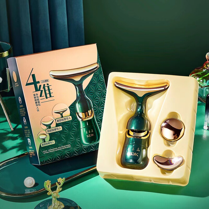 Yuzun フェイシャルビューティー器具、リフティングと引き締め V フェイス、ネックラインを薄くするための特別な導入器具、電動マッサージ器具|undefined