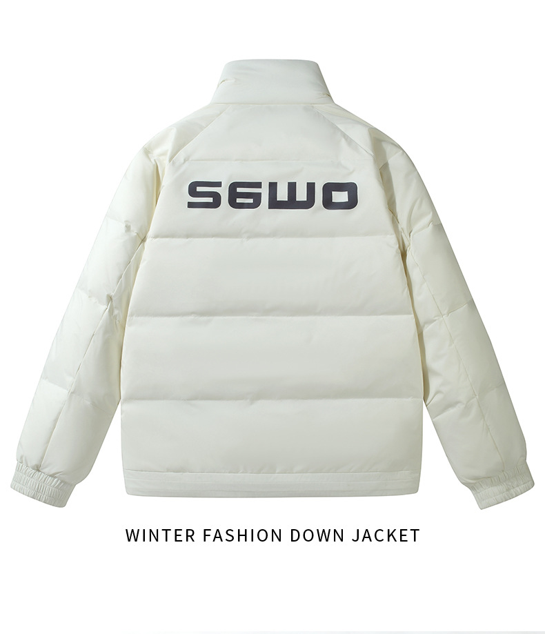Men's Thick Warm Padded Jacket Stand Collar Casual Winter Coat_voghion.com