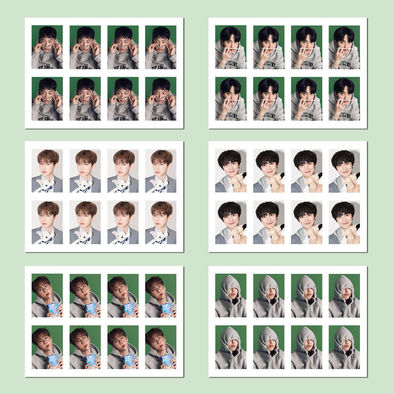 x o 2024 desk calendar ID photo one-inch photo Bo xiancanlie photo card fans collection peripheral