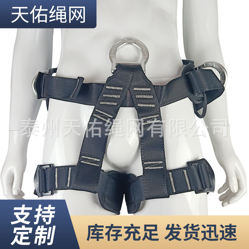 标准攀岩登山户外半身安全带 安全腰带 登山攀岩护腰安全带