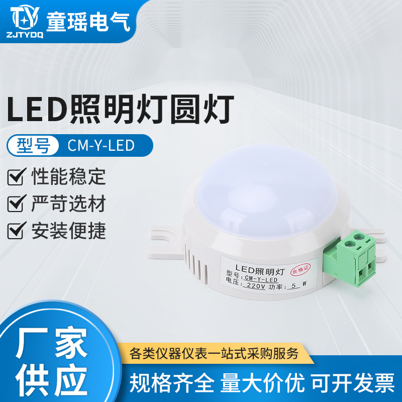 LED照明灯圆灯CM-Y-LED  AC220V户外节能防水防水灯耐用