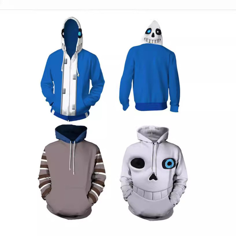 Cross-Border Trade New Undertale Merchandise Jacket 3D Digital Print Men's Sweatshirt Casual Sports Hoodie Cross-Border Trade New Undertale Merchandise Jacket 3D Digital Print Men's Sweatshirt Casual Sports Hoodie
