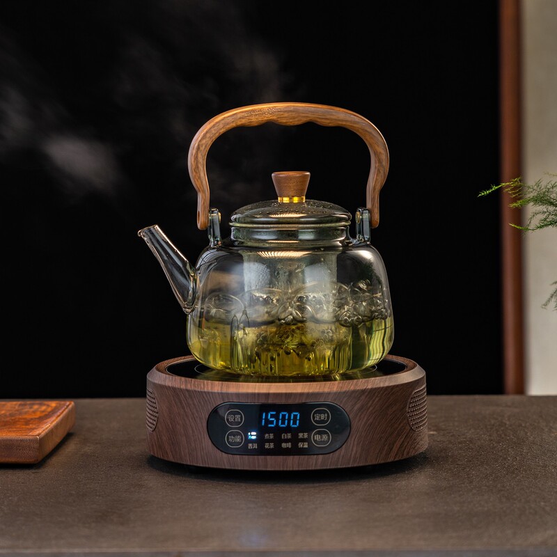 【2025】康米T12电陶炉泡茶煮茶器电磁玻璃壶加热炉控温数码控温|undefined
