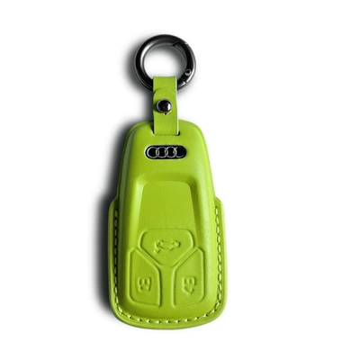 A3 A6L Q5L A8L, Car key bag - audi-model-a-avocado-green-cover-round-buckle
