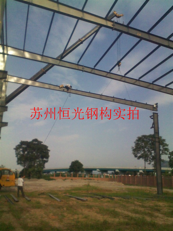 苏州轻钢别墅工字钢阁楼钢结构悬挑平台-阿里巴巴