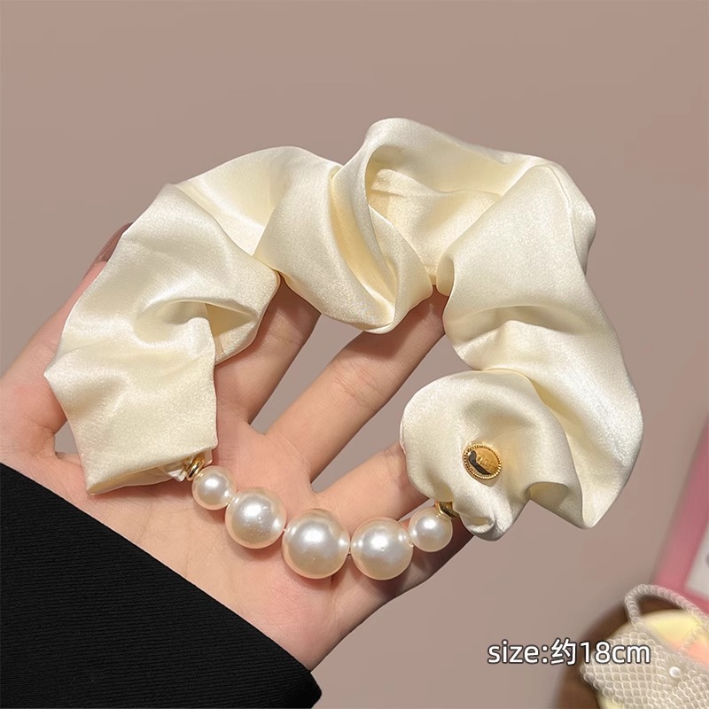 Encaje retro francés, diadema de intestino grueso, mujer 2025, nuevo estilo, cuerda para el cabello, banda de goma, lazo, dulce cuerda para el cabello, accesorios para el cabello