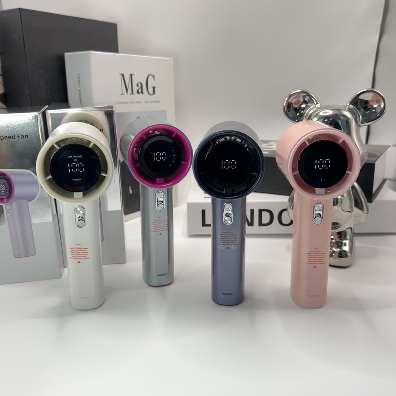 新しい 100 スピード高速ハンドヘルドファン USB ミニポータブル充電タービン小型ファンデスクトップ小型扇風機|undefined
