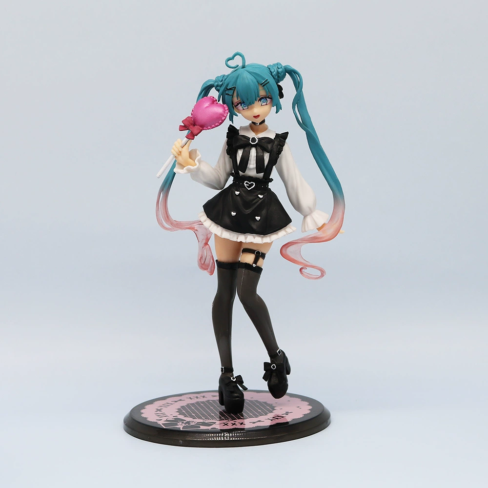 Высококачественная версия куклы Hatsune Hatsune PVC Cherry Blossom Miku Doll Two -dimensional Beauty Peripheral Chassis Side