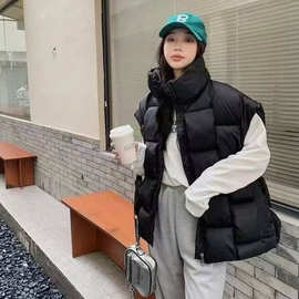 各种款式马甲价格合适保暖羽绒棉服个性马甲宽松无袖背心