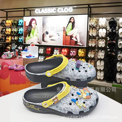 Детские сандалии Crocs Cross Simpson Batman Despicable Me/Pokémon для мальчиков среднего и большого размера для девочек