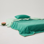 西西25新款天雪丝嵌绳款夏被夏凉被锦氨面料孔雀绿薄雾粉冰川