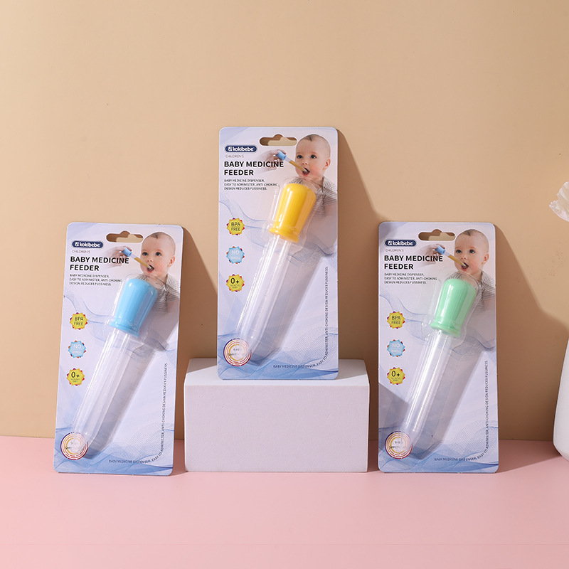 Bebé cuentagotas medicina alimentador anti-estrangulamiento bebé recién nacido alimentación de agua medicina con escala de silicona medicina dispensador al por mayor