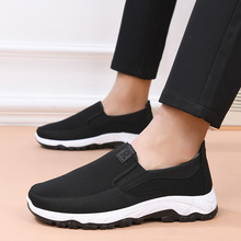 春秋新款老北京布鞋男士休闲单鞋防滑耐磨一脚蹬中老年男鞋散步鞋