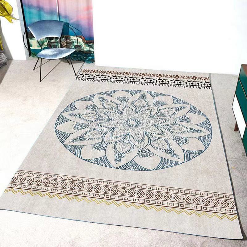 Alfombra para sala de estar de estilo bohemio, alfombra para mesa de centro, alfombra para dormitorio, alfombra para la entrada, se puede enviar en nombre de terceros. image 15