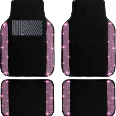 dirt-blocking mats, available for dropshipping, Avtomobil döşəmə paspasları - sequin-style-5-3344cmrear-row-two-piece-setcrystal-velvet