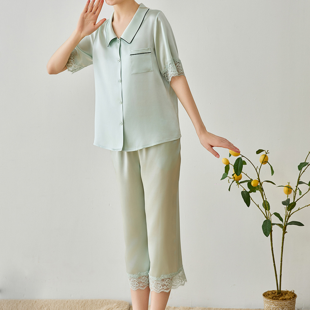 Summer silk trousers