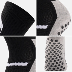 ebay亞馬遜跨境成人中筒點膠防滑足球襪運動襪子可打標籤可換包裝