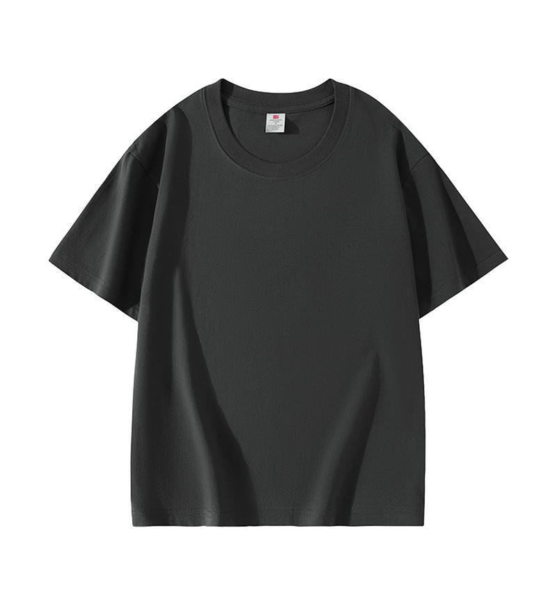 Algodón suave y cómodo cuello redondo verano hombro color sólido manga corta fiesta clase ropa publicidad camiseta personalización