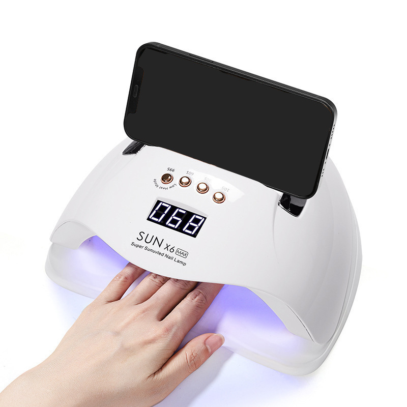 Máquina de terapia de luz para uñas X6max, lámpara de curado UV para gel de esmalte de uñas, máquina de terapia de luz que no oscurece, máquina de uñas con sensor inteligente