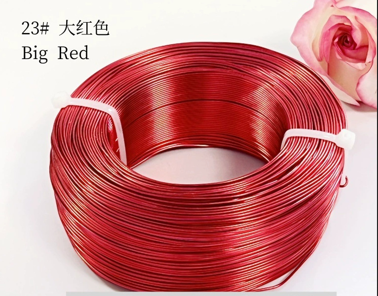 Material de bricolaje hecho a mano para estudiantes de primaria de 1-3mm, hilo de aluminio de color, alambre de aluminio, artesanía, alambre de metal, alambre de hierro blando