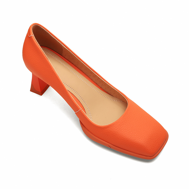 CHIKO Sigolena Square Toe Block Heels Pumps Shoes