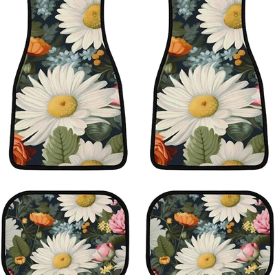 Avtomobil döşəmə paspasları – Cross-border Amazon Retro Flower - car-floor-mats-3-two-pairs-of-35454868cm