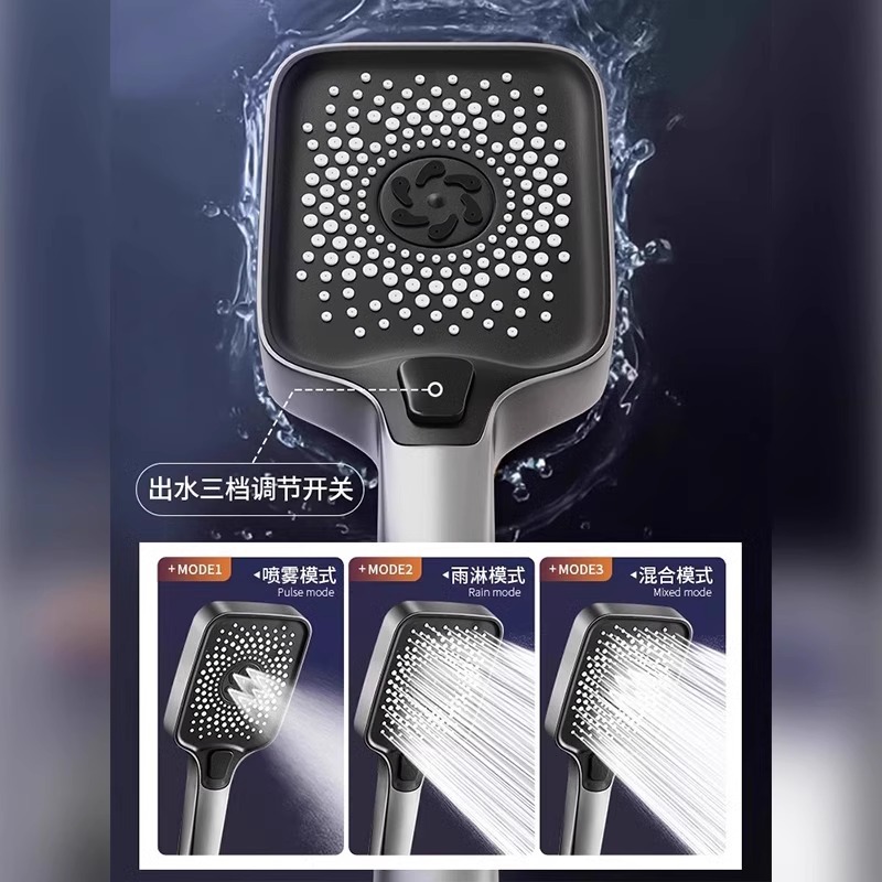Set de ducha doméstica de cobre de baño de temperatura constante baño presurizado boquilla de ducha de ducha de baño de ceniza de pistola