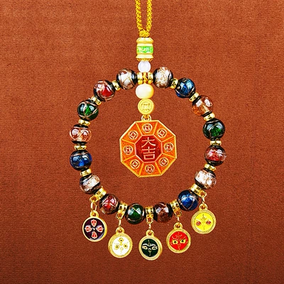 Car hanging Five Road God of Wealth Car - fragrant-ash-glazed-five-way-god-of-wealth-daji-bagua